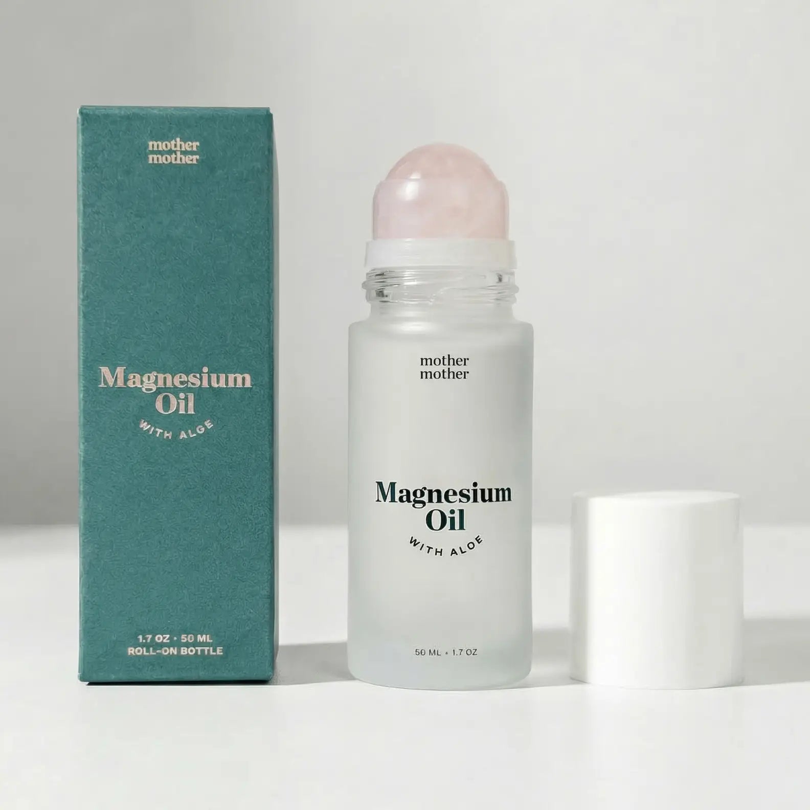 Mother Mother Magnesium Oil + Aloe + Rose Quartz Roller
