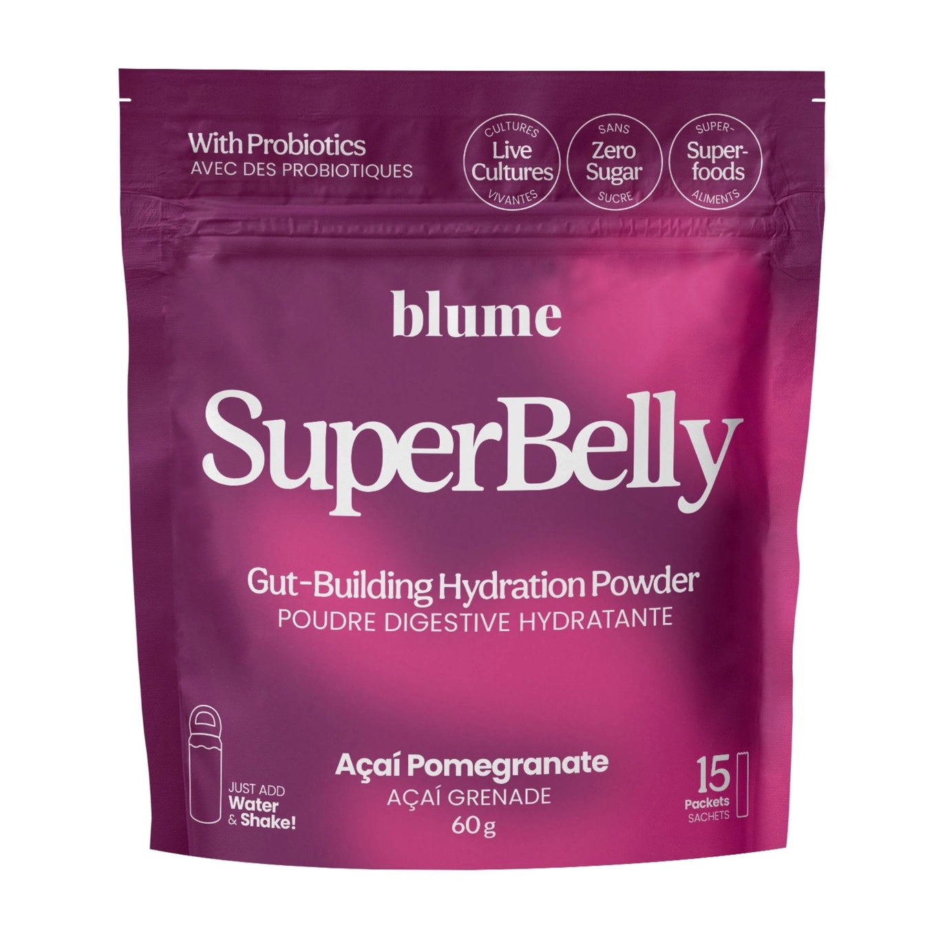 Blume SuperBelly Hydration and Gut Powder - Acai