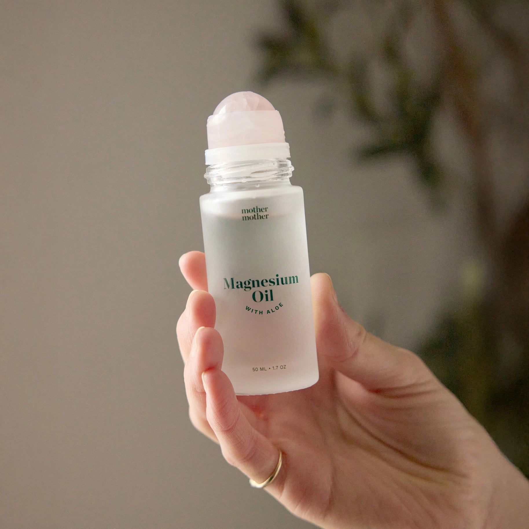 Mother Mother Magnesium Oil + Aloe + Rose Quartz Roller