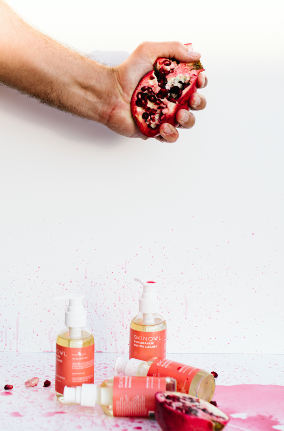 The Pomegranate Enzyme Cleanse - SkinOwl Vegan Skincare